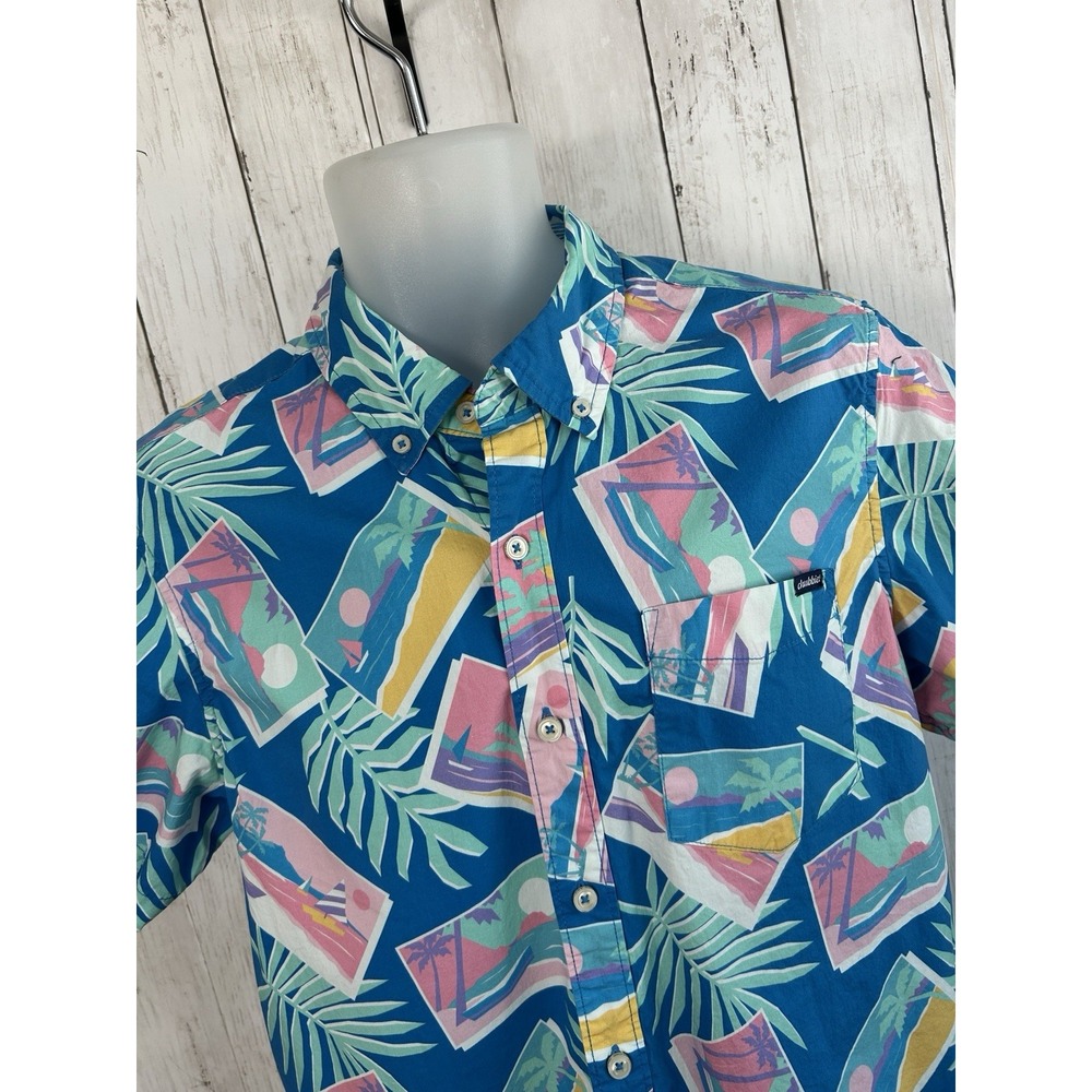 Men's Chubbies Hawaiian Style Shirt Palm Beach Size M